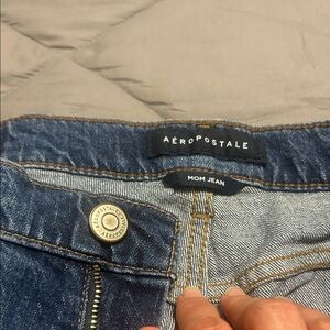 Aeropostale Dark Blue Denim Mom Jeans